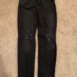hollister athletic skinny jeans